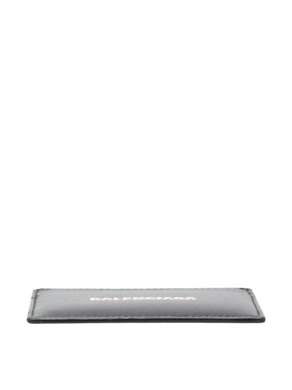 Balenciaga Cash Card Holder Case Black Leather